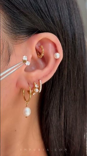 Pearl Ear Stack Styling ✨