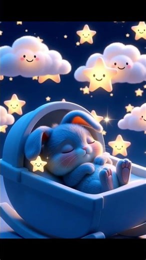 Stars & Moon Lullaby 🌟 | Cute Bunny 3D Night Animation