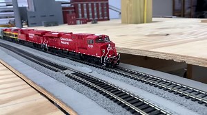 Order now: https://www.scaletrains.com/ho-scale/ho-scale-locomotives/rivet-counter-ho-scale-ge-es44.html?availability=37 Having fun with our Rivet Counter HO Scale GE ES44 GEVOs this evening. Let's see some photos of them on your layout. Post them in the comments below. | ScaleTrains