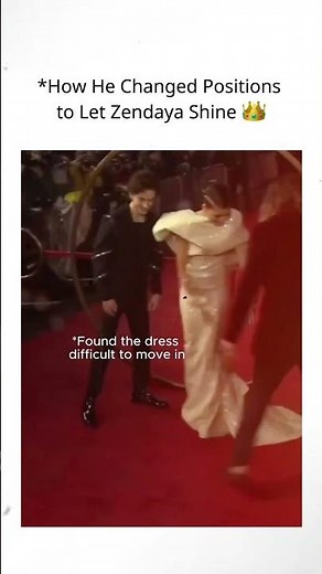 How He Changed Positions to Let Zendaya Shine 🤍✨ #Zendaya