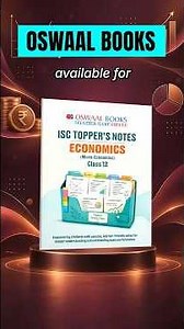 ISC Class 12 Topper Notes | Psychology & Microeconomics | Study Smarter | Oswaal Books