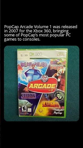 PopCap Arcade Volume 1 was released in 2007 for the Xbox 360, bringing some of PopCap’s most popular
