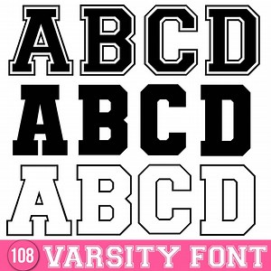 Varsity Font Svg, Jersey Font Svg, Sports Svg Alphabet, Varsity Letters Svg, Sports Font, College Font, Varsity Alphabet Svg, Silhouette - Etsy