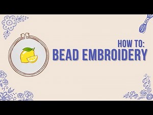 BEAD EMBROIDERY TUTORIAL | ENGLISH TUTORIAL