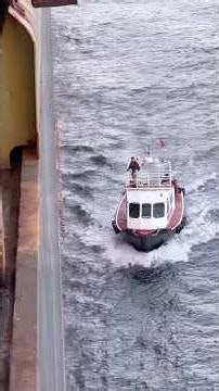 How ships pilot 👨‍✈️ come onboard in middle of sea passage 🌊 🚢⚓️ #viral #ship #pilot #travel #ad
