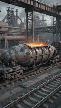 How Iron & Steel Are Made in a Blast Furnace | Animation#shorts