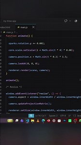 Built a Fire Portal using Three.js 🔥🌀. #html #css #webdevelopment #coding #javascript