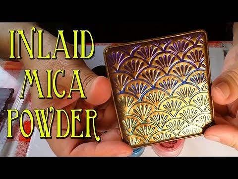 Polymer Clay Tutorial - Inlaid Mica Powder