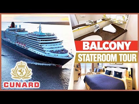 CUNARD Queen Victoria Britannia Balcony Stateroom Tour