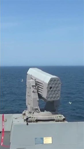 See the explosive launch of a rolling airframe missile aboard the USS San Antonio