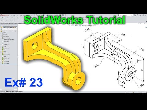 SolidWorks Part Design Practice Tutorial | SolidWorks Part Modeling Tutorial