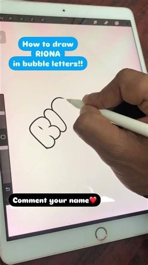 How to draw bubble letters ✍🏼