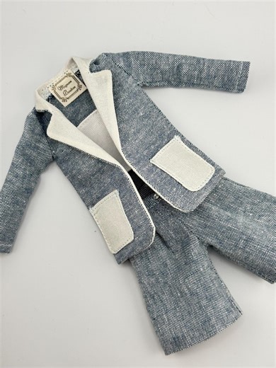 Handmade Suit for Barbie Made to Move, Blazer and Pants Set, Barbie MTM Clothes - Etsy
