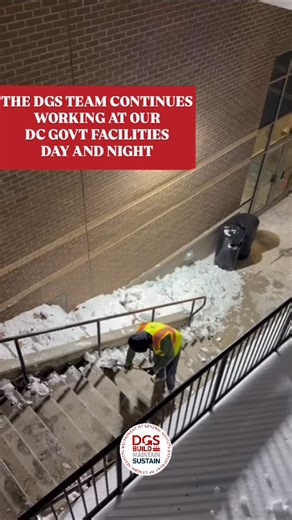 We want to extend our appreciation to our DGS Snow Team and Facilities Team for their continued efforts in responding to concerns across the District, whether day or night. | DC Department of General Services