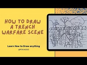 How to Draw a Trench Warfare Scene