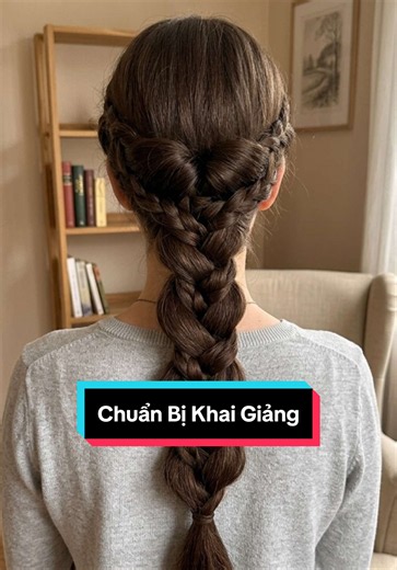 10 kiểu tóc cho ngày khai giảng - Kiểu 5: Tóc tết nàng thơ