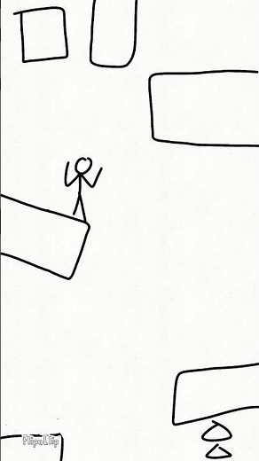 Stickman parkour (simple stick animation) #cool #animation #parkour #stickman #stickmananimation