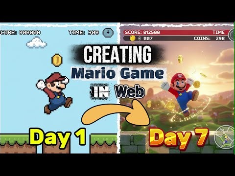 Creating Classic Mario Game On Web (7 DAYS)