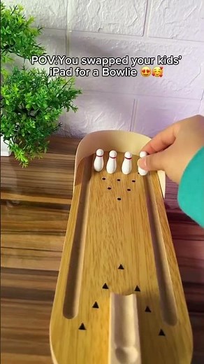 Mini Wooden Bowling Fun! Desk Game for Office & Home 🎳 #MiniBowling #DeskToys #OfficeToys