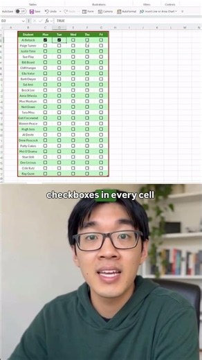 Nobody told you checkboxes in Excel were this easy 😭