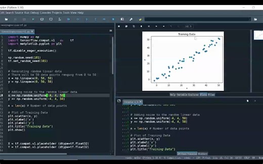 tensorflow实现线性回归模型