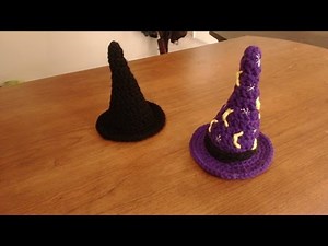 How to Crochet Doll-Size Witch/Wizard Hat