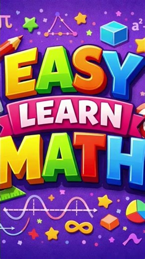 we learn math easily in this channel