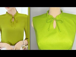 ✳️🌺 Basic Ruffle Neck Sewing Tips/Easy Technique for Beginners