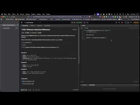 Leetcode | 1200 Minimum Absolute Difference | Golang