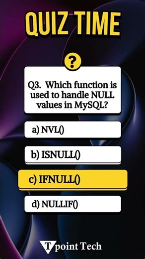 MySQL Quiz 🔥 | Test Your SQL Knowledge in 30 Seconds! | #mysql #coding