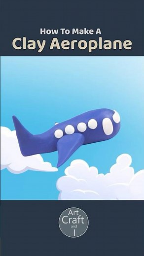 How To Make a Clay Aeroplane #shorts #diy #clay #clayart #craft #kids #claycrafts