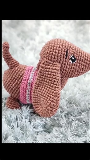 Amigurumi Dachshund Crochet Pattern Tutorial - Puppy Dog DIY Guide - Etsy