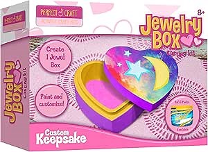 Perfect Craft Heart Box Cast & Paint Kit with Perfect Cast Casting Material and Reusable Mold