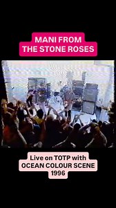In 1996 Mani from The Stone Roses performed with the mighty Ocean Colour Scene on Top Of The Pop. What a banger of a tune this is! 🔥🔥🔥 #oceancolourscene #thestoneroses #stoneroses #topofthepops #mani #britpop #madchester | The Total Stone Roses