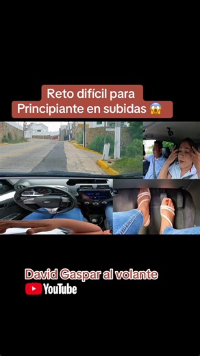 Reto difícil para principiante en subida #manejo #practicasdemanejo #conductores #subida #parati