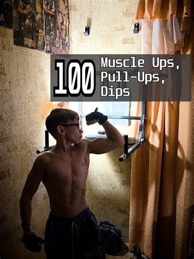 100 Muscle Ups, Pull-Ups, and Dips Workout