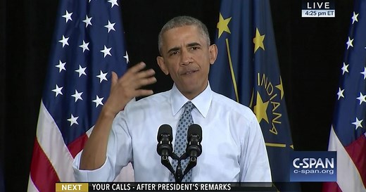 User Clip: Obama in Elkhart Telepromter Fail