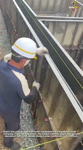 Assembling Steel Formwork System 🏗️🔩#Construction #Formwork