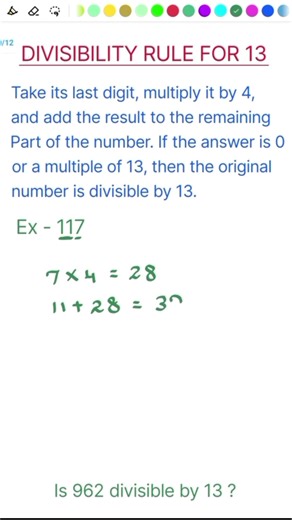 Divisibility Rule of 13 | Easy Trick with Examples