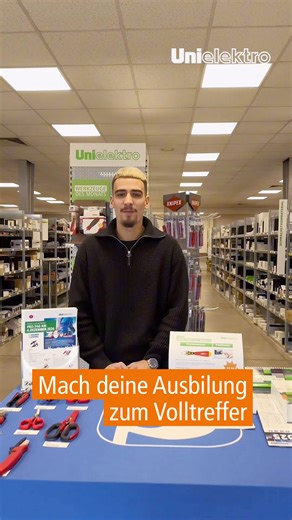 Starte Deine Ausbildung bei UNI ELEKTRO, bewirb Dich online für die Ausbildungsplätze 2026. 🚀 🔗Alle Infos findest du auf unserer Webseite: www.unielektro.de/ausbildung | UNI ELEKTRO Fachgroßhandel GmbH & Co. KG