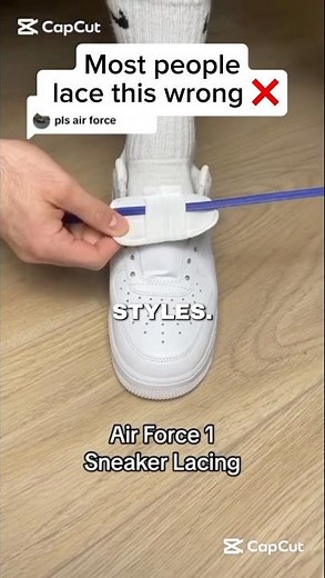 Air force 1 Shoe lacing Styles (Best Way) #lace #tutorial