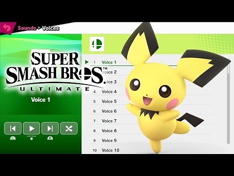 Pichu Voices - Super Smash Bros Ultimate