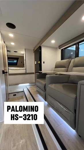 214K views · 2.5K reactions | Today’s featured #camper is the @palominorvs HS-3210; a single-slide, dry bath #truckcamper for long bed #trucks. The HS-3210 can have a face-to-face full booth dinette or theater seating. Today, we take a quick walk-through of a 3210 #camper with the theater seating. Check out more photos and our detailed article on the HS-3210: https://www.truckcampermagazine.com/news/palomino-hs-3210/ | Truck Camper Magazine | Facebook