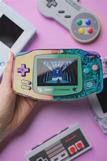 Custom Gameboy Advance - Retro Glow / Backlit Screen (IPS) / on Screen Display / USB-C Rechargeable Battery / GBA - Etsy UK