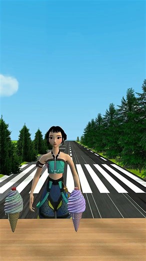 Three Girls vs 7 Ice Creams 🍦😂 | Rumi, Mira & Zoey #kpopdemonhunters #kpop