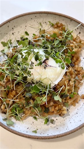 Parmesan farro a cozy vegetarian comfort meal