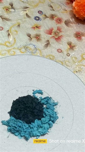 # texture art with tissue paper# Craft by # Riya creative craft world #