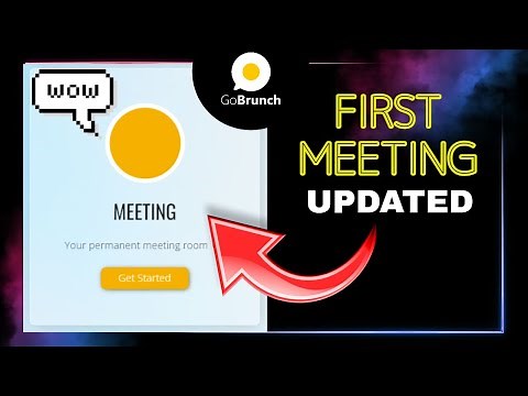 How to Start an Online Meeting in GoBrunch