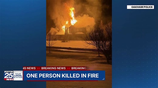 One person dead after raging fire tears through Oakham home