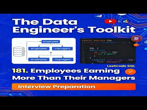 LeetCode 181 | SQL Interview Question: Employees Earning More Than Their Managers (Easy)